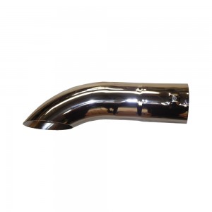 Ponteira Escape Cromada 4 Polegadas 380mm Curva TC019 9206