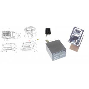 Rele Auxiliar Scania Ford Cargo Sinotruk 4 Pin WG9725584002
