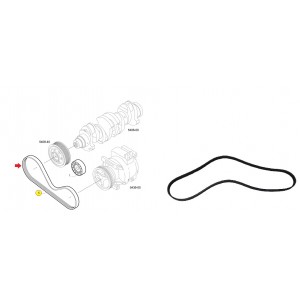 Correia Ar Condicionado Iveco Daily Stralis Trakk 5801614180