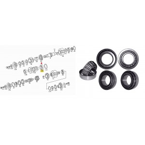 Rolamento Caixa Transferencia Eixo Interno Traseiro Cubo Volkswagen 33212Q 0059814205