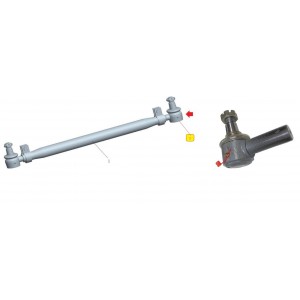 Terminal Direcao Sinotruk Howo 380 A7 Rosca Direita Barra Longa AZ9700430050-4
