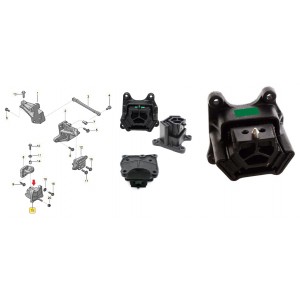 Coxim Motor Traseiro Volks 17280 24280 Motor Man 2T2199382K