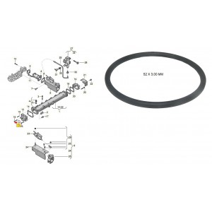 Anel Vedacao Tubo Gases Escape Volkswagen 24280 07W145119B