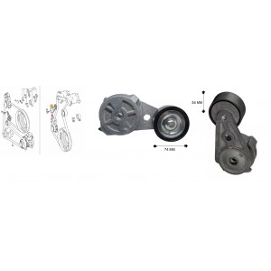 Esticador Correia Mercedes Benz Actros Polia Lisa 5412001570