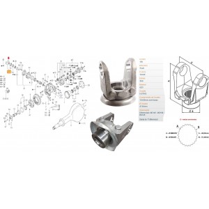 Flange Pinhao Compativel Iveco Volkswagen Cargo TMJ525283