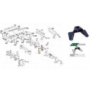 Suporte Mola Traseira Mercedes Benz Accelo Su131 9793200175