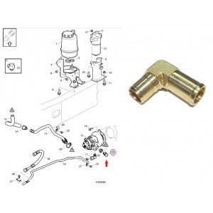 Conexao Bomba Direcao Hidraulica Volvo Fh12 21177259