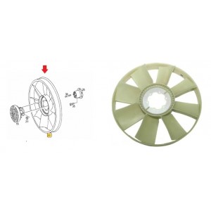 Helice Mercedes Benz Om9062423b L1620 Pas1932148 9062050406