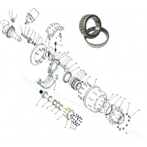 Rolamento Cubo Traseiro Sinotruk Howo 380 33022 Wg9100340001