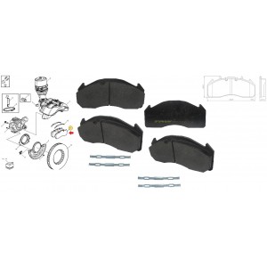 Pastilha Freio Volvo B9r05 Rcpt09170 21496550trw