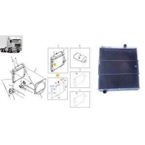 Radiador Agua International 9800 1699160C92