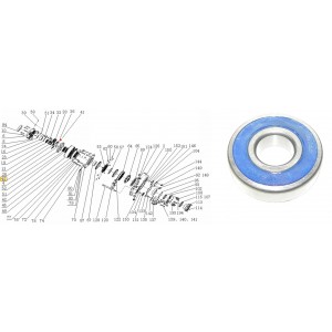 Rolamento 63 22 GB T276 Sinotruk Howo 380 AZ9003326322