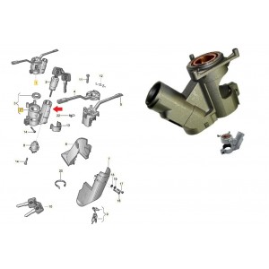 Suporte Coluna Direcao Volkswagen Miolo Chaves Cilindro Ignicao FAC9411185 T00905851