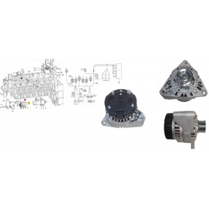 Alternador Sinotruk A7 28V 60A  AAK5735 VG1246090005