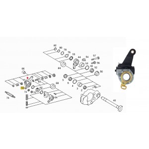 Catraca Freio Mercedes Benz Actros 4144 4844 Eck 9454200238