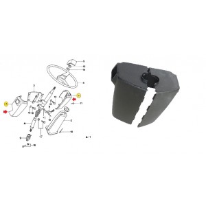 Jogo Capa Coluna Direcao Volks Cargo Ate 2000  TJG953515A/16